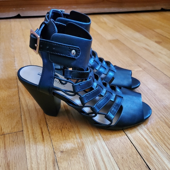 Call It Spring Shoes - Gladiator strap heeled sandal